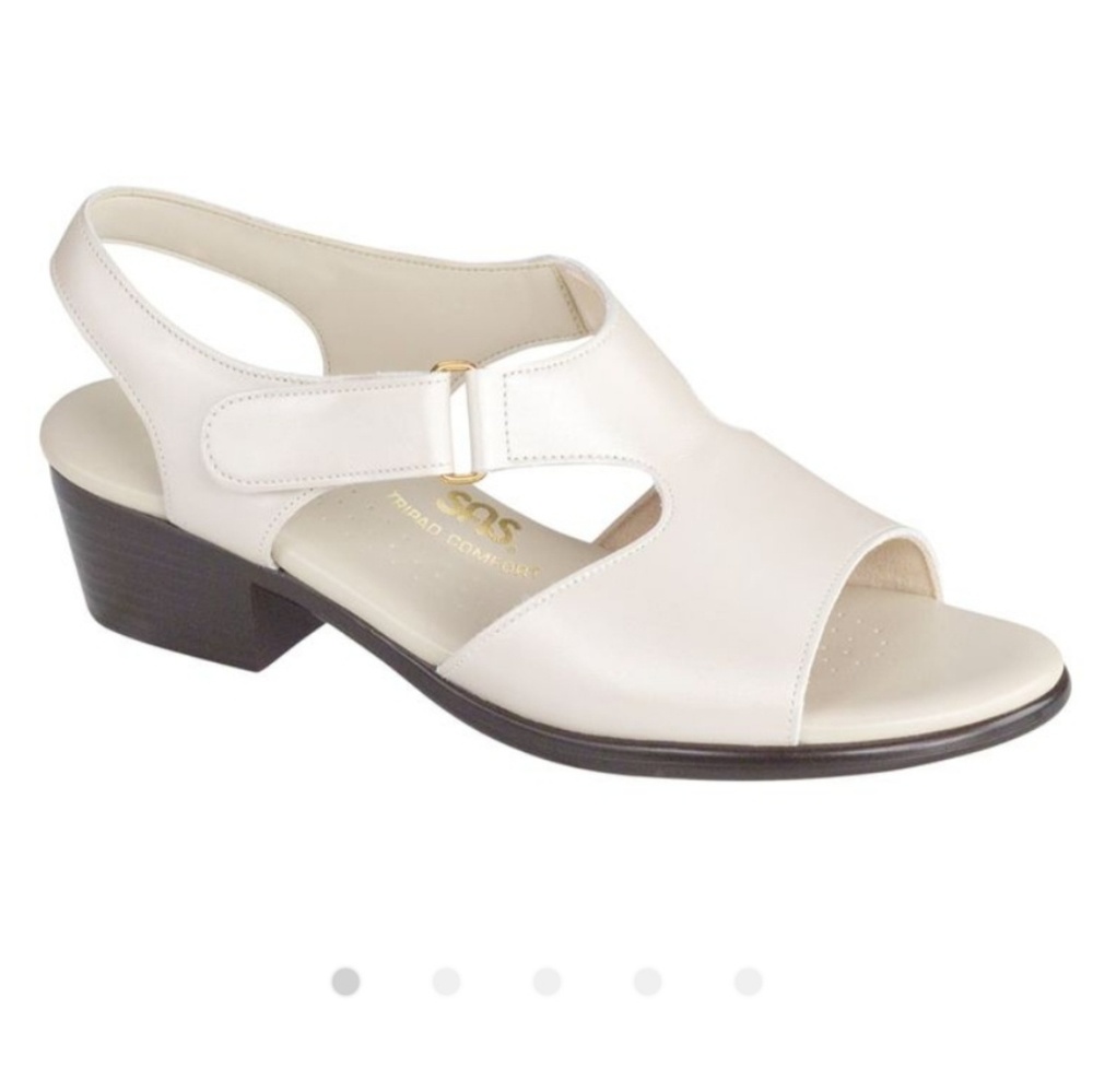 SAS  Pearl White *Suntimer* Comfort Sandals sz 12